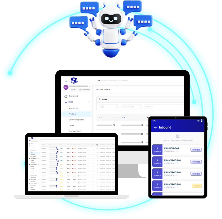 AI-driven efficiency - Stock, store, sell, ship with ease